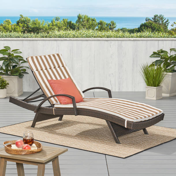 Sol 72 Outdoor™ Rebello 79.5" Long Reclining Chaise Lounger Set with